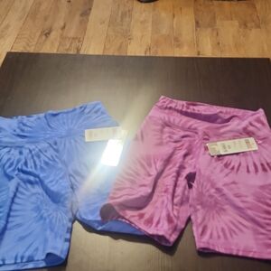 32 Degrees Blue and Pink Tie-Dye Shorts
